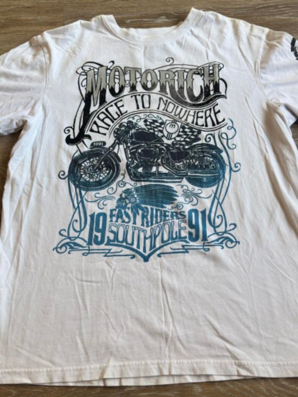 Southpole Premium Classic Motorcycle Printed Short Sleeve T-shirt